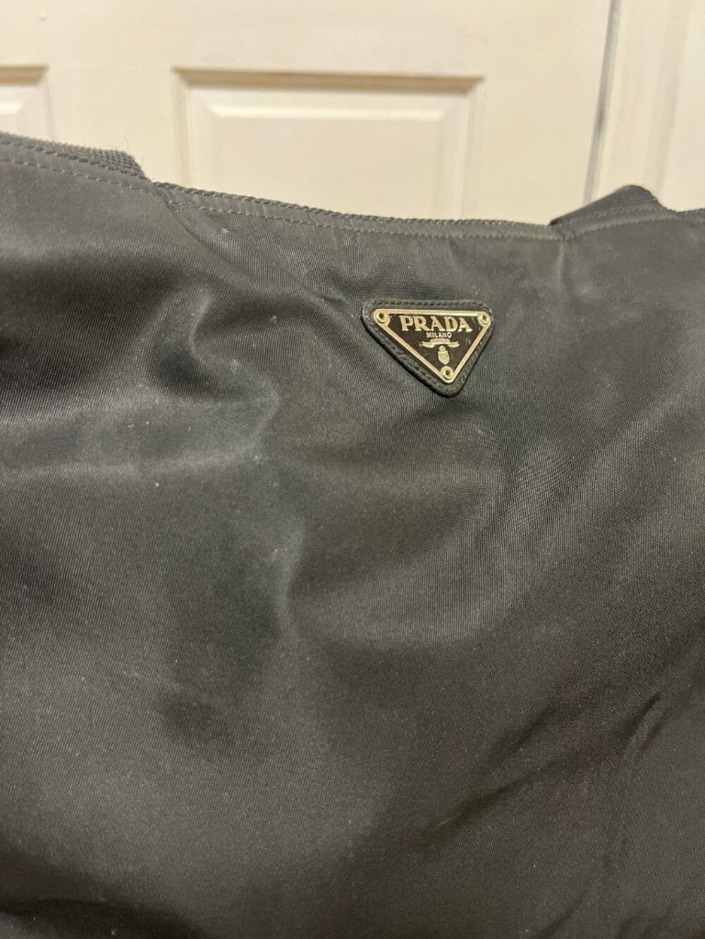 Y2K Black Prada Nylon shoulder bag purse - Picture 8 of 14